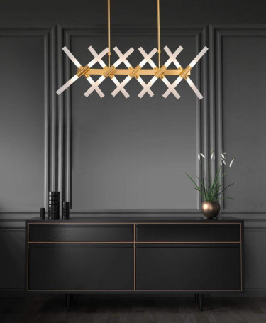 Подвесная люстра Lumina Deco Alford LDP 6036-20 GD