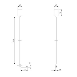 Подвесной комплект Elektrostandard Brass Line 85009/00 a069703