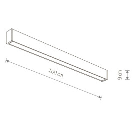 Уличный настенно-потолочный светильник Nowodvorski Outline Led M Black 11361