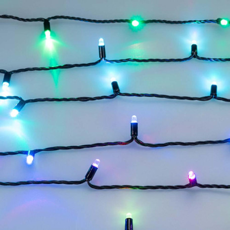 Уличная светодиодная гирлянда Ardecoled нить 12V разноцветная ARD-String-Classic-6000-Black-40Led-Live RGB-SPI 031519