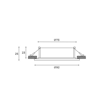 Встраиваемый светильник Hesby Lighting Hesby Eclipse IP20,15Вт, GU10, белый HSBL_0110