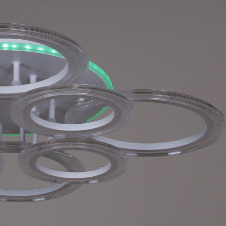 Потолочная светодиодная люстра Reluce 09812-3.3-4+4A WH (RGB)