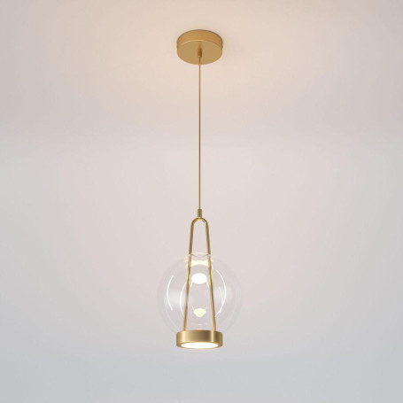 Подвесной светодиодный светильник Eurosvet Frasco 50267/1 LED латунь