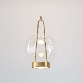 Подвесной светодиодный светильник Eurosvet Frasco 50267/1 LED латунь