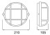 Уличный настенный светильник Deko-Light Syrma Round White 401014