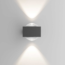 Уличный настенный светильник со светодиодами Elektrostandard Lenses a070452