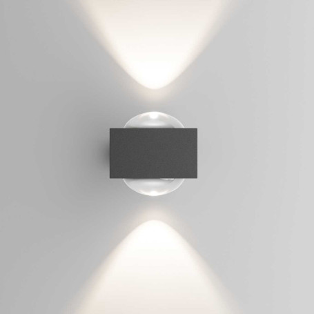 Уличный настенный светильник со светодиодами Elektrostandard Lenses a070452