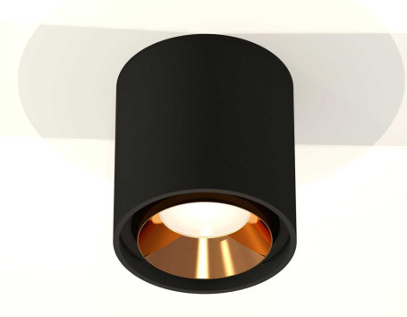 Комплект накладного светильника Ambrella light Techno Spot XS7723004 SBK/PYG черный песок/золото желтое полированное (C7723, N7034)