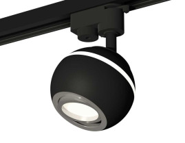 Комплект трекового светильника Ambrella light Track System XT1102022 SBK/PSL черный песок/серебро полированное (A2521, C1102, N7003)