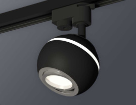 Комплект трекового светильника Ambrella light Track System XT1102022 SBK/PSL черный песок/серебро полированное (A2521, C1102, N7003)