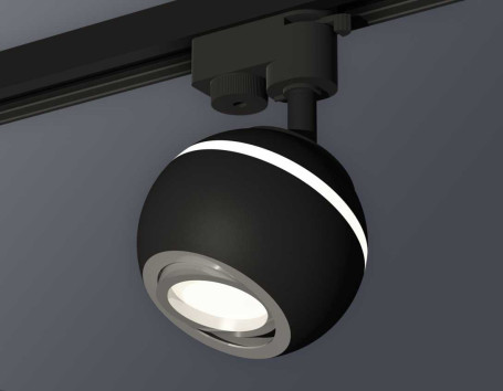 Комплект трекового светильника Ambrella light Track System XT1102022 SBK/PSL черный песок/серебро полированное (A2521, C1102, N7003)
