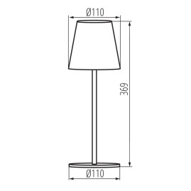Настольная светодиодная лампа Kanlux INITA LED IP54 B 36321