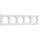 Рамка Werkel Slab на 5 постов белый софт W0052961 4690389207921