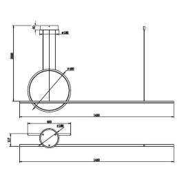 Подвесной светодиодный светильник Maytoni Halo MOD247PL-L49BK