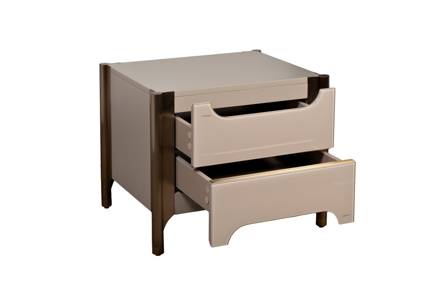 Тумбочка Grimaldi светлая с 2мя ящиками