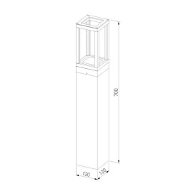 Уличный светодиодный светильник Elektrostandard Frame 1529 Techno Led серый a051860