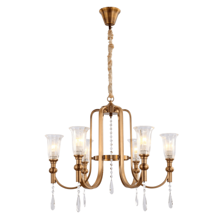 Подвесная люстра Lumina Deco Rionella LDP 8041-6 S.GD
