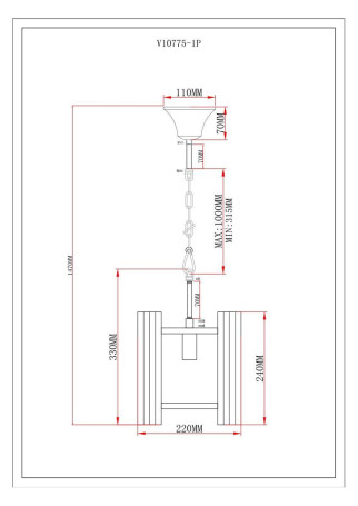 Подвесной светильник Moderli Monte V10775-1P