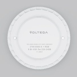 Лампа светодиодная Voltega Wi-Fi GX53 9W 2700K-6500K MIX-RGB белая 2431