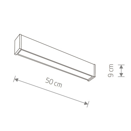 Уличный настенно-потолочный светильник Nowodvorski Outline Led S Black 11360