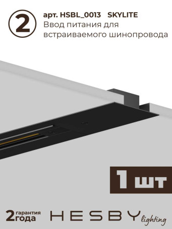 Встраиваемая однофазная трековая система Hesby Lighting Skylite №1 со светильниками HSBL_kompl_S001_VI2B3K