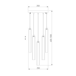 Подвесная люстра Eurosvet Lynn 50381/5 хром