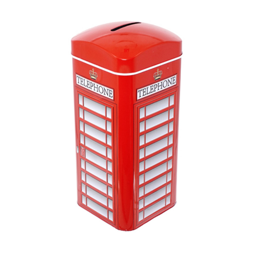 Копилка &quot;Телефонная будка&quot;, L7 W7 H16 см