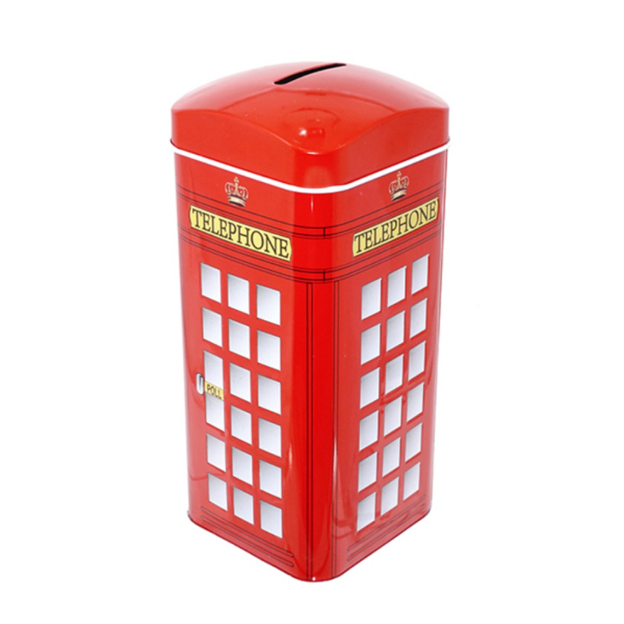 Копилка &quot;Телефонная будка&quot;, L7 W7 H16 см