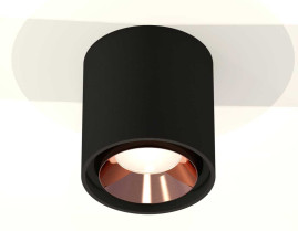 Комплект накладного светильника Ambrella light Techno Spot XS7723005 SBK/PPG черный песок/золото розовое полированное (C7723, N7035)