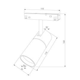 Трековый светодиодный светильник Elektrostandard Slim Magnetic 85011/01 a067378