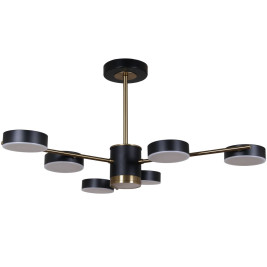 Потолочная светодиодная люстра Reluce 06369-0.3-06 COP+BK