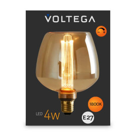 Лампа светодиодная филаментная Voltega 271 E27 4W 1800K желтая 8544