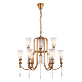 Подвесная люстра Lumina Deco Rionella LDP 8041-6+3 S.GD