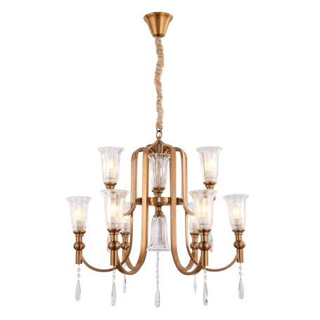 Подвесная люстра Lumina Deco Rionella LDP 8041-6+3 S.GD