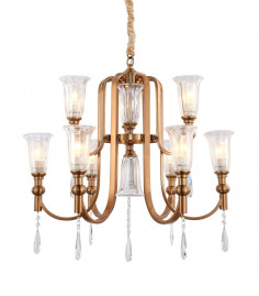 Подвесная люстра Lumina Deco Rionella LDP 8041-6+3 S.GD