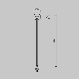 Аксессуар Maytoni Technical CA030C-SL-L500-B
