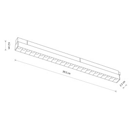 Трековый магнитный светильник Nowodvorski Focus Led White 11631