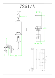 Подвесная люстра Newport 7261/A nickel без абажура М0069114