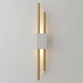 Бра Crystal Lux CARTA AP6W LED WHITE/BRASS