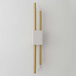 Бра Crystal Lux CARTA AP6W LED WHITE/BRASS