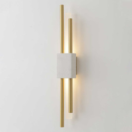 Бра Crystal Lux CARTA AP6W LED WHITE/BRASS