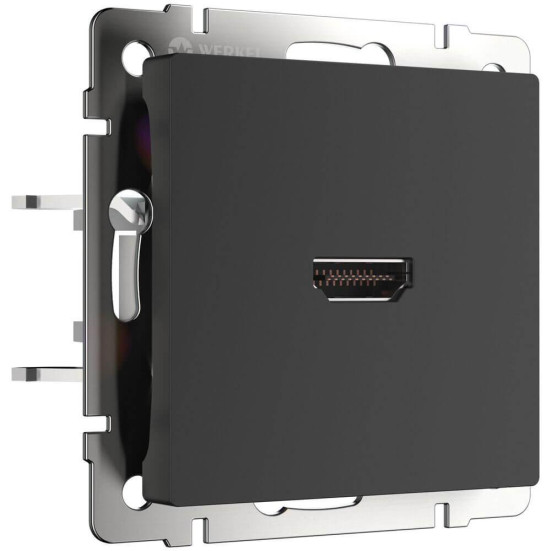 Розетка HDMI Werkel черный матовый W1186008 4690389157066
