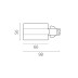 Питание боковое встраиваемое к треку 5030xx-R Quattro Lightstar 503116-RPS