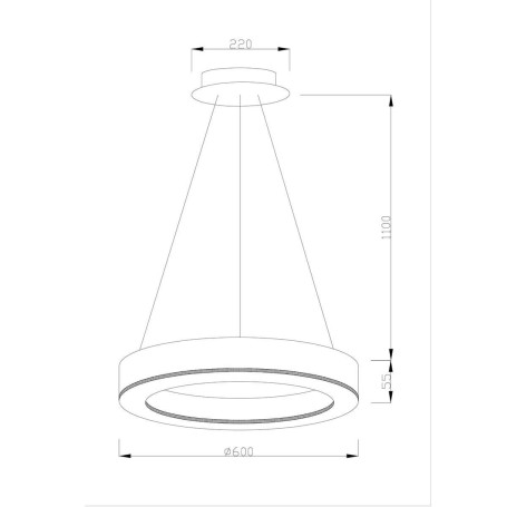 Подвесной светодиодный светильник Moderli Viso V1771-PL