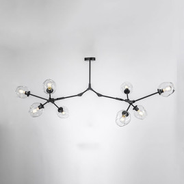 Подвесная люстра Imperium Loft Адель Branching Bubble Chandelier L11 Black Amber 239861-22