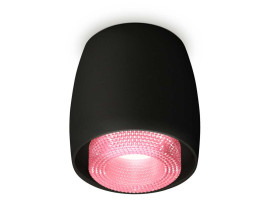 Комплект накладного светильника Ambrella light Techno Spot XS1142022 SBK/PI черный песок/розовый (C1142, N7193)