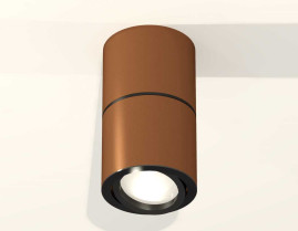 Комплект накладного светильника Ambrella light Techno Spot XS7404040 SCF/PBK кофе песок/черный полированное (C7404, A2071, C7404, N7002)