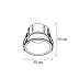 Встраиваемый светильник Italline IT06-6033 white 3000K