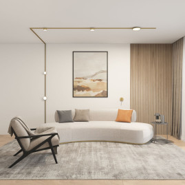 Трековый светодиодный светильник Denkirs Shine Flow DK5763-SB