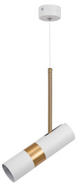 Подвесной светильник ЭРА PL33 WH/GD MR16 GU10 Б0061381